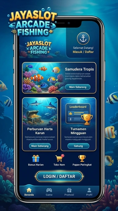 Tampilan antarmuka aplikasi jayaslot yang user-friendly.